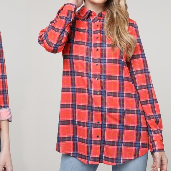 Plaid Button-Down Shirt - Picture 2 of 3